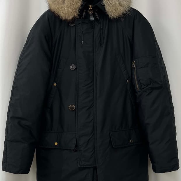 폴로 랄프로렌 N3B 블랙 코요테퍼 스노클 다운 파카 자켓