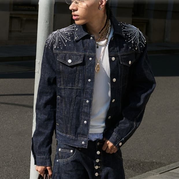 Firework 80s raw denim jacket L사이즈 구합니다