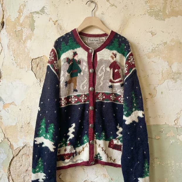 벨포인트의 스노우 노블티 가디건