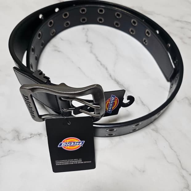 새상품/블랙)디키즈 더블아일렛 벨트
