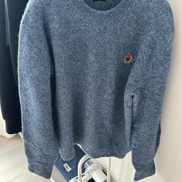 헤리티지플로스 모헤어 니트 블루 L