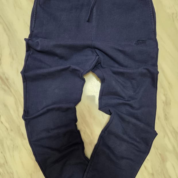 스투시 자수로고 스웻 조거팬츠