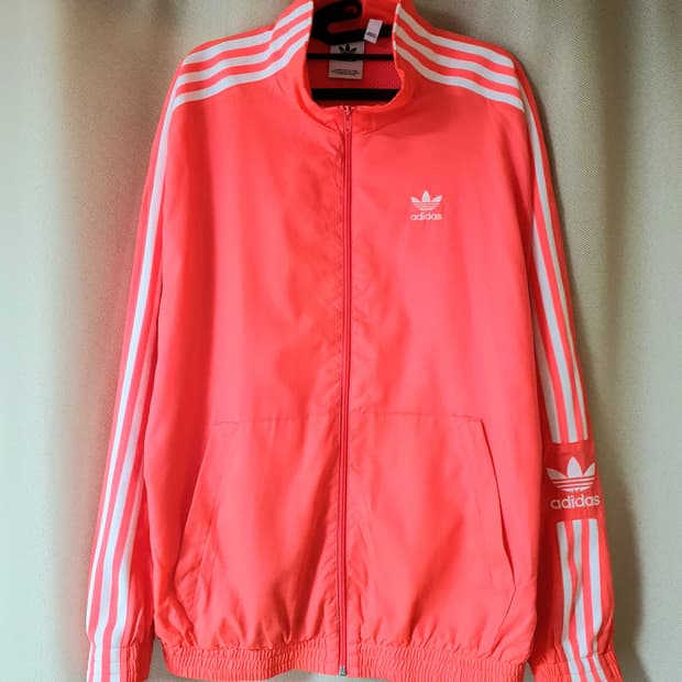 아디다스 형광 바람막이 자켓 100-105