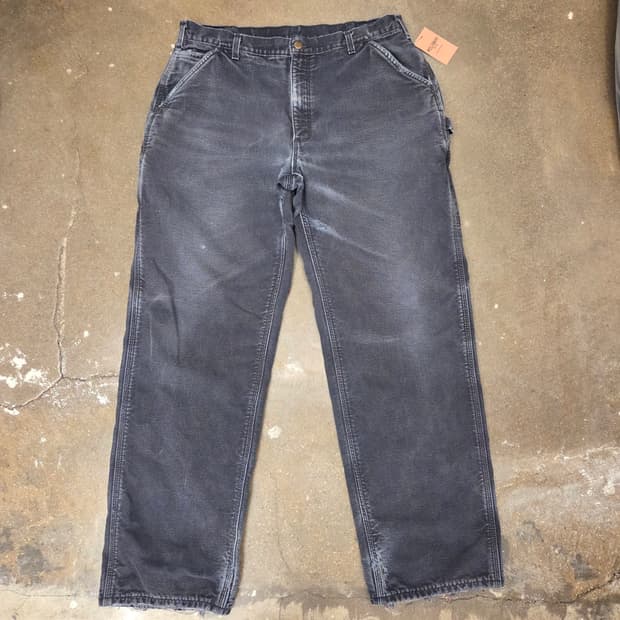 미국 칼하트(Carhartt) B11 BLK 워시드 덕 워크 팬츠
