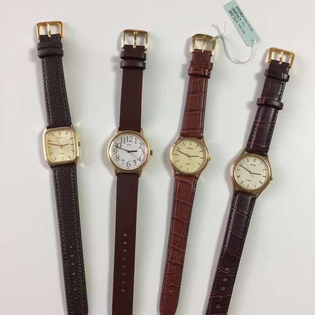 90s seiko brown-gold vintage