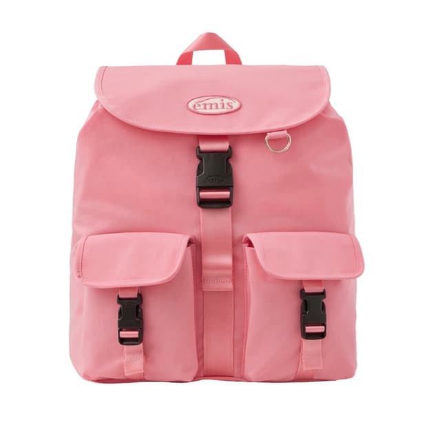 emis 백팩 DOUBLE POCKET BACKPACK-PINK