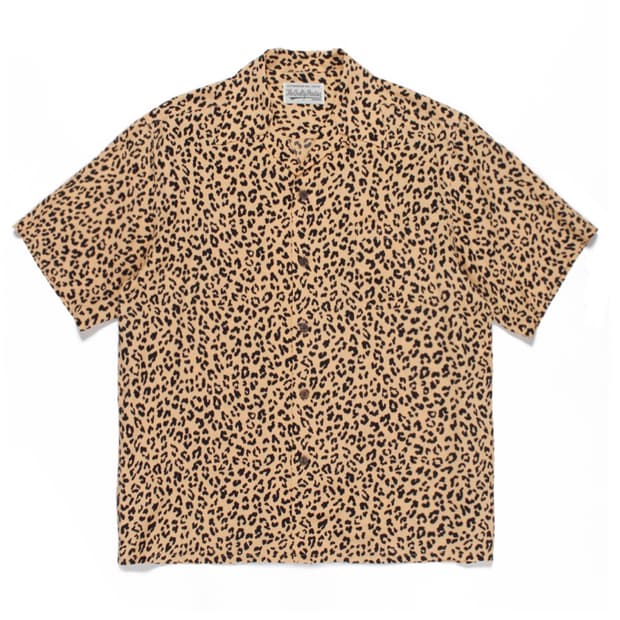 와코마리아 22ss 레오파드 반팔셔츠