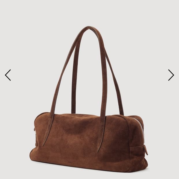 플로르 윌로 플루트 백 스웨이드 브라운