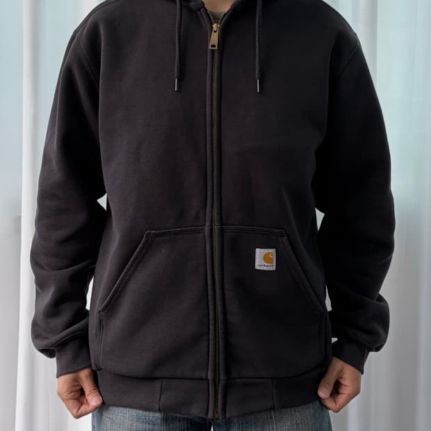 [M]칼하트 써멀 레인디펜더 블랙 후드집업