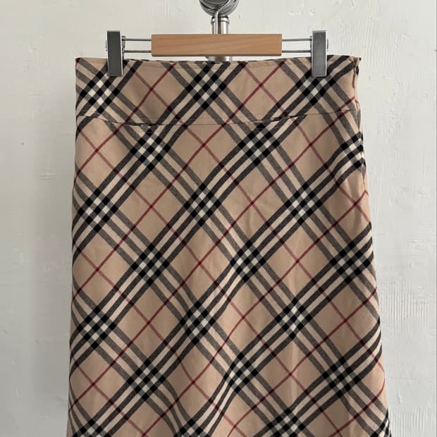 Burberry 버버리 런던 베이지 미니 포켓 노바체크 스커트