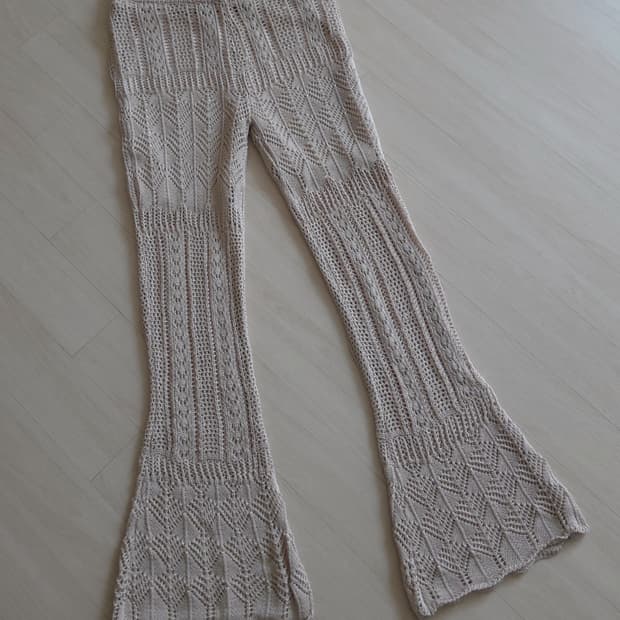 니트 크로쉐 팬츠