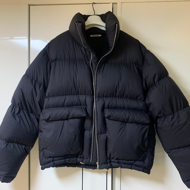 오라리 슈퍼라이트 립스탑 패딩 블랙 4사이즈