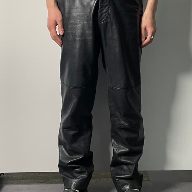 (새상품) 엠포리오 아르마니 레더 팬츠 (onp.23) 