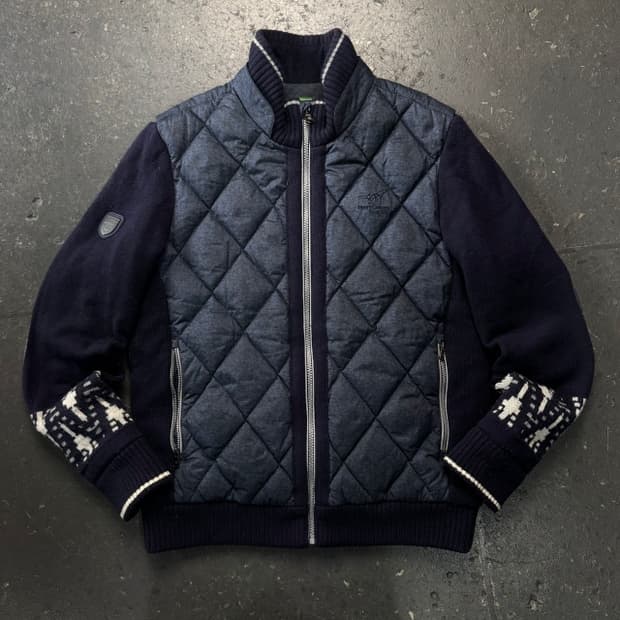 95 헨리코튼 방풍 니트 패딩 