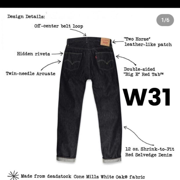 Levi's Vintage Clothing 리바이스 LVC 1963 
