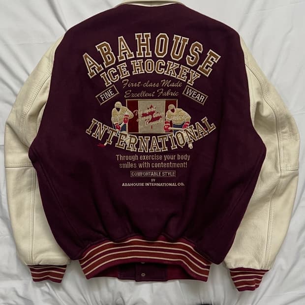 ABAHOUSE 아바하우스 아이스하키 바시티 자켓