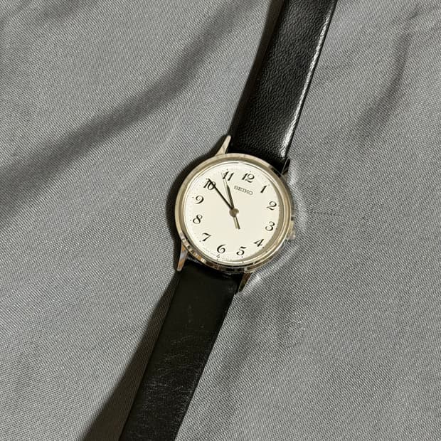 1980s Arabic Index Silver Ladies Quartz