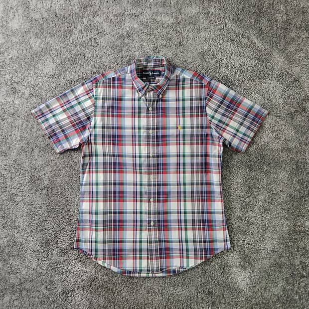 [무료배송] Ralph Lauren 체크 반팔 셔츠