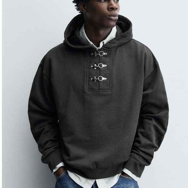 자라 토글 후드티