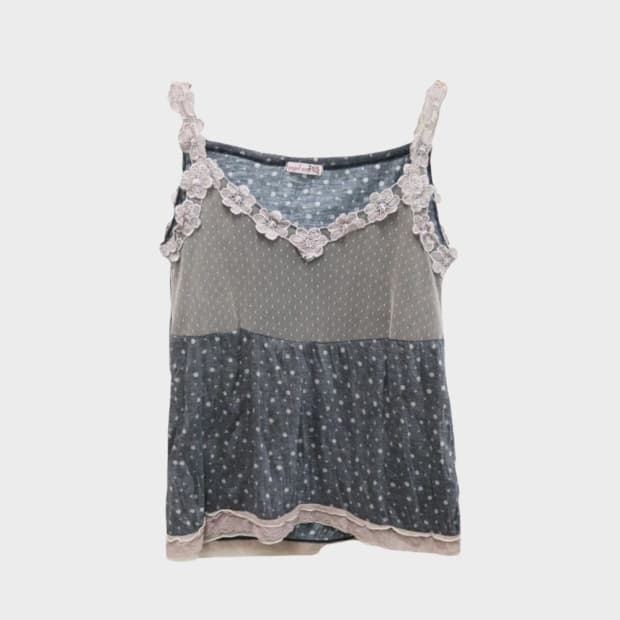 ANGEL NAP 플라워 포인트 슬리브리스 61146