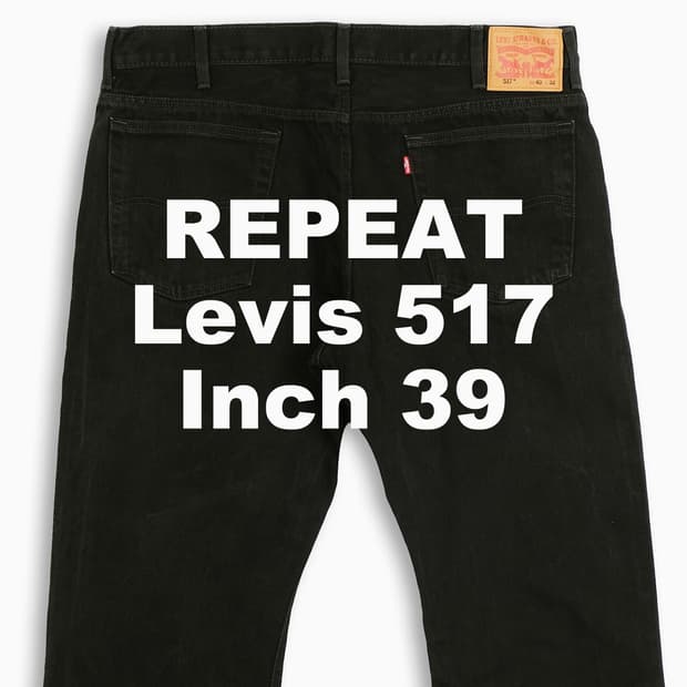 빈티지 리바이스 517 흑청 블랙진 39 인치 LV5174021