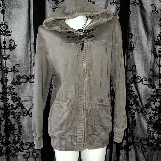 Deep Green Washing Hood Zip-Up