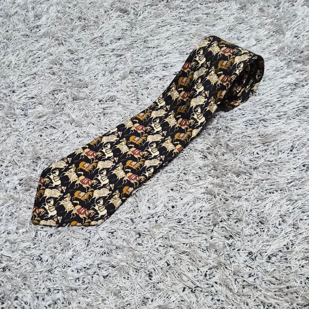 페레가모Ferragamo 말 패턴 넥타이 Free - N66