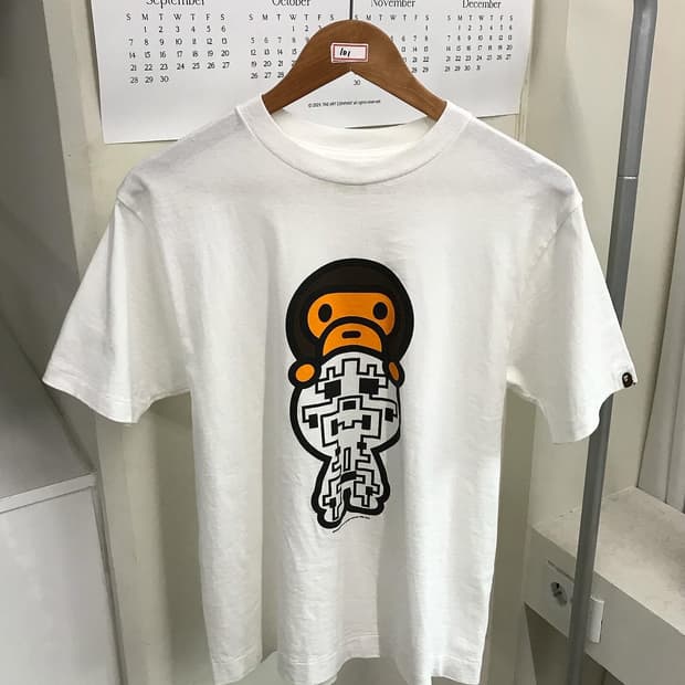 베이프x마일로 반팔티