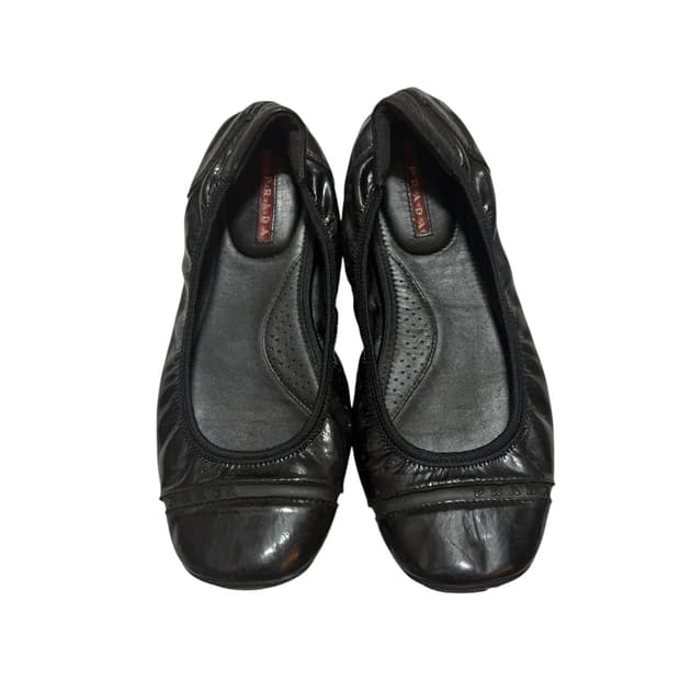 PRADA SPORT FLAT SHOES BLACK