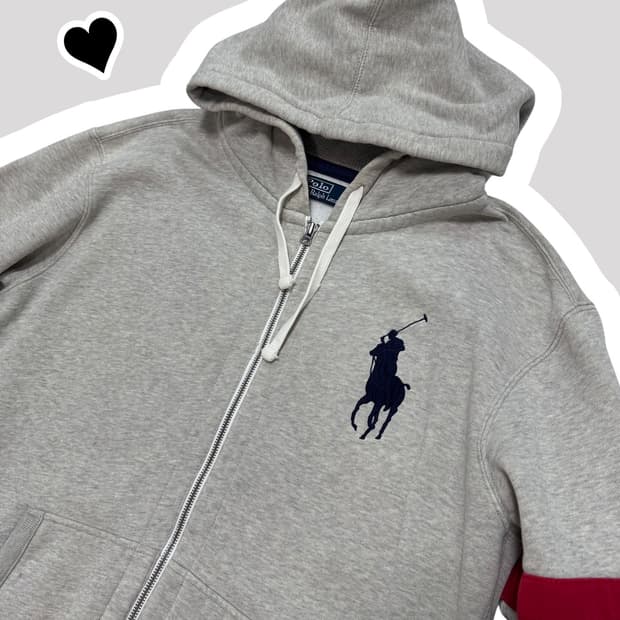 폴로 랄프로렌 빅포니 오버 후드집업