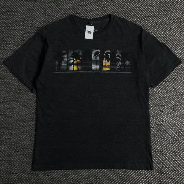 빈티지 팜트리 프린팅 박시핏 티셔츠o 3610