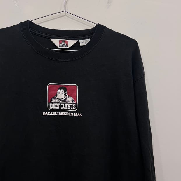 벤데비이스 프론트로고 코튼 오버핏 롱슬리브