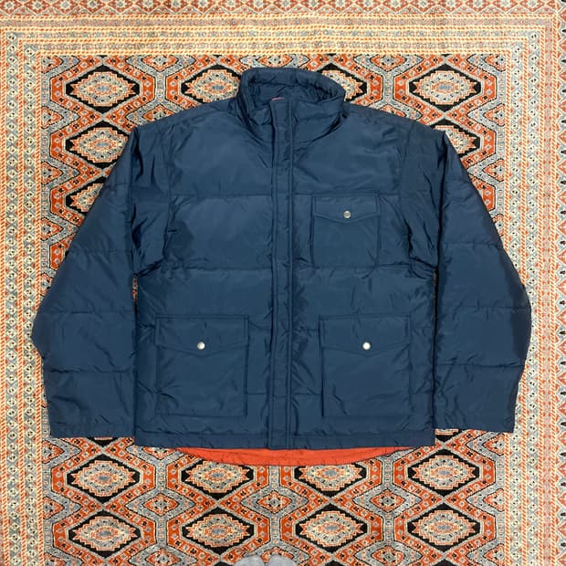 제이크루 네이비 포켓디테일 다운 패딩 남성M