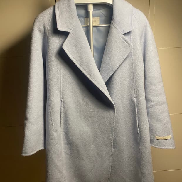 OZOC 하늘색 핸드메이드 코트 55