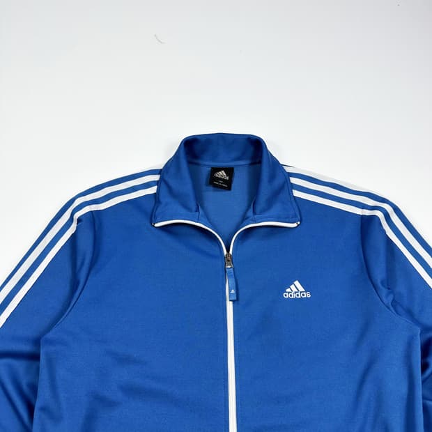 아디다스 오리지널 삼선 블루 트랙탑 져지 (XL)