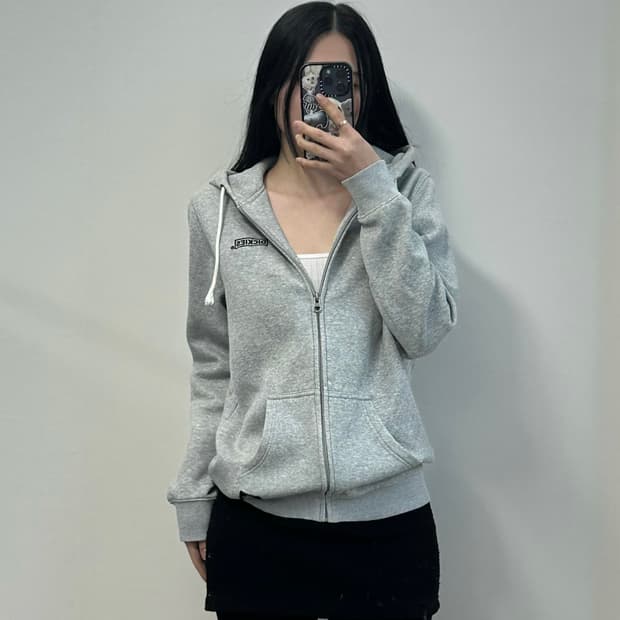 디키즈 백로고 그레이 후드집업