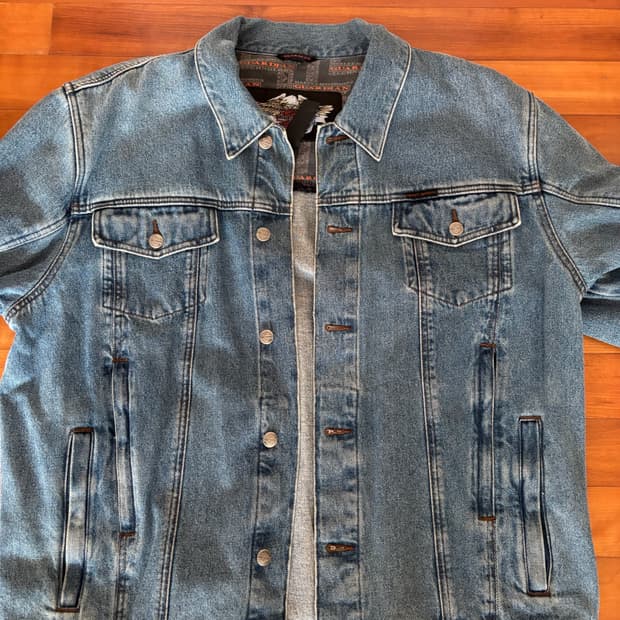 할리데이비슨 빅로고 청자켓 xl