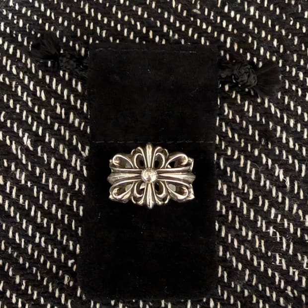 크롬하츠 더블 플로랄 링 us 10