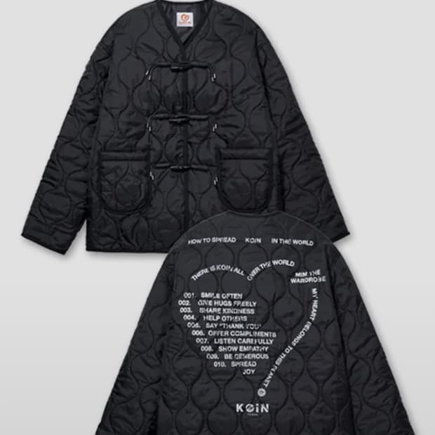 [KOIN SEOUL X MIMTHE] 러브레터 퀼팅 자켓_블랙