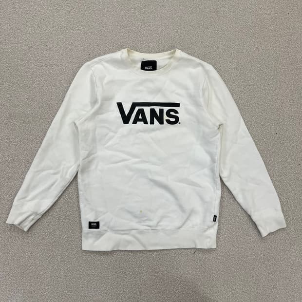 [M] 반스 빅로고 플리스 크루 맨투맨 스웻셔츠 0105M1