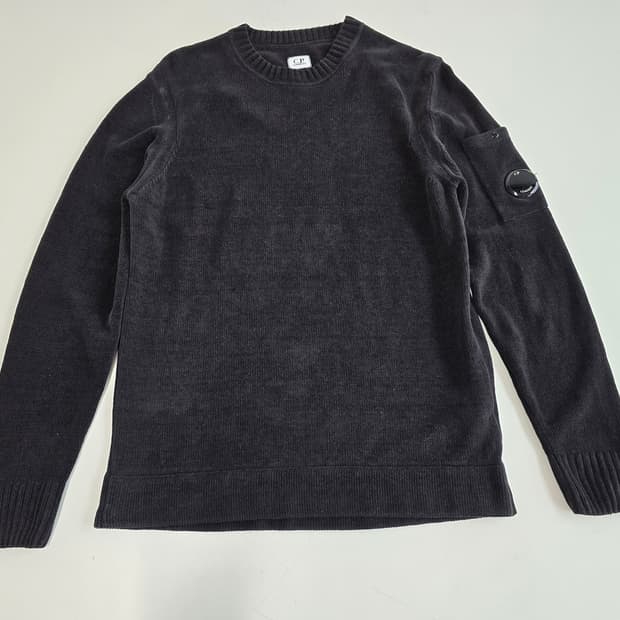 C.P. 컴퍼니 코튼 크루넥 니트 블랙 48