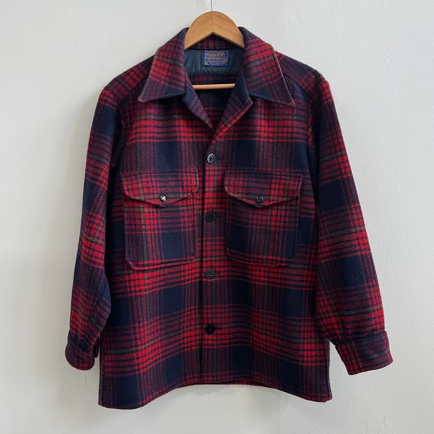 Pendleton 펜들턴  체크 울 셔츠 자켓 M / 100% Vi