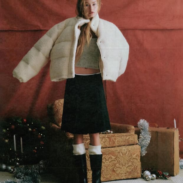 Mare Wool Puffer Jacket - White