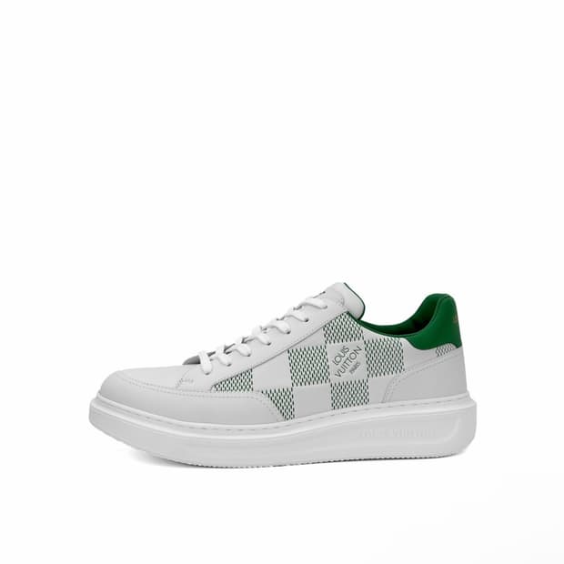 [9] 루이비통 남성 비버리 힐스 다미에 트레이너 스니커즈 화이트 그린