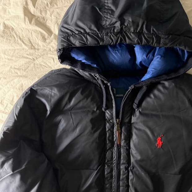 폴로 패딩 자켓 네이비