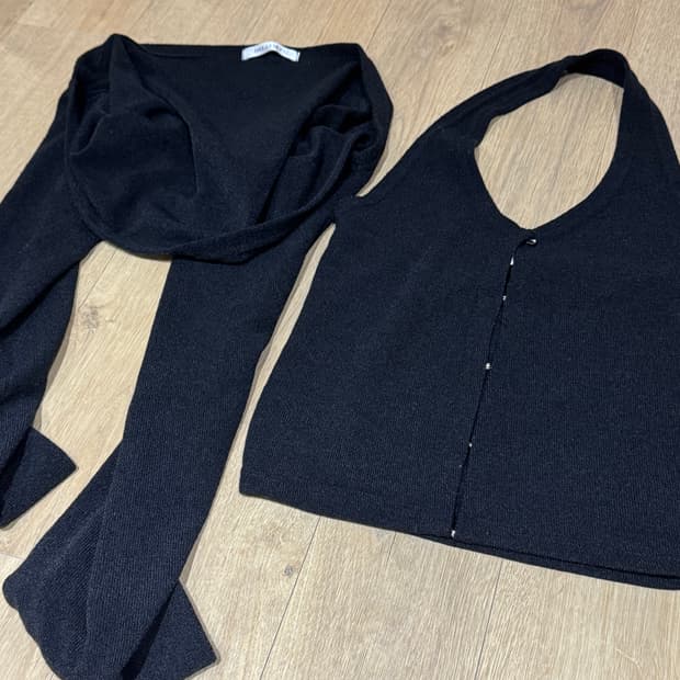 벨리아르 홀터넥 가디건 세트