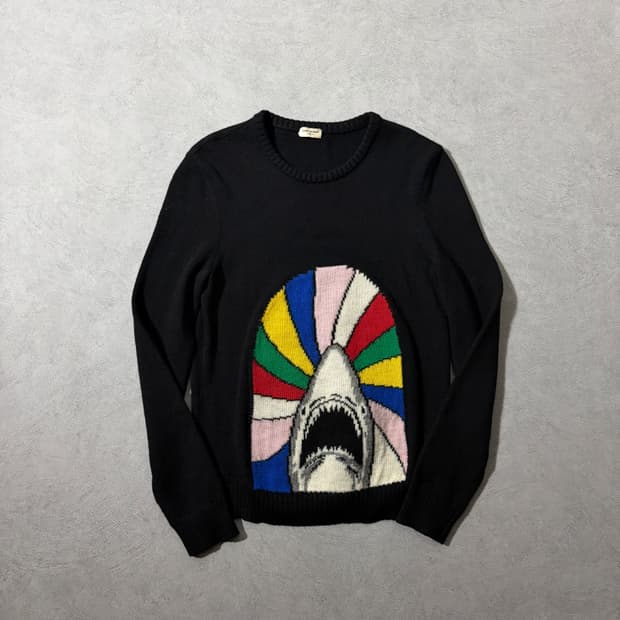 17SS 생로랑 스윗 드림 샤크 울 니트