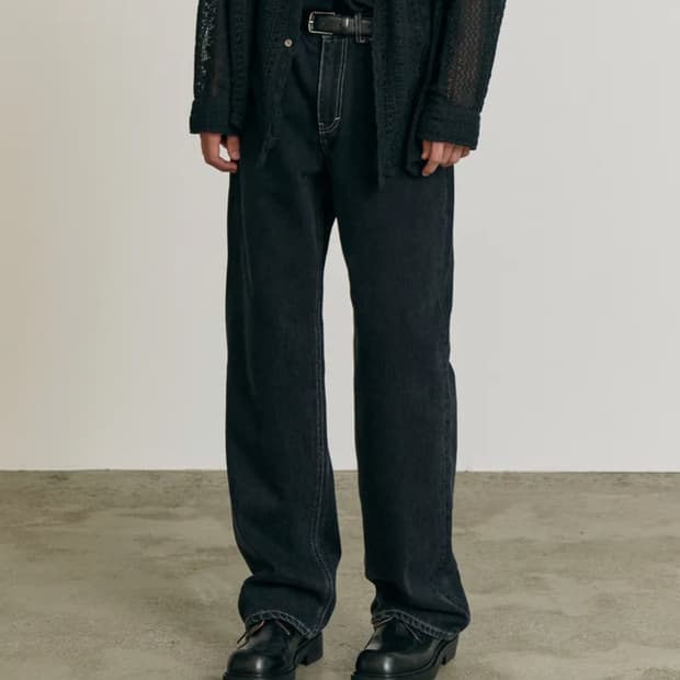 포트너스 / Black Cone Wide Jeans / S