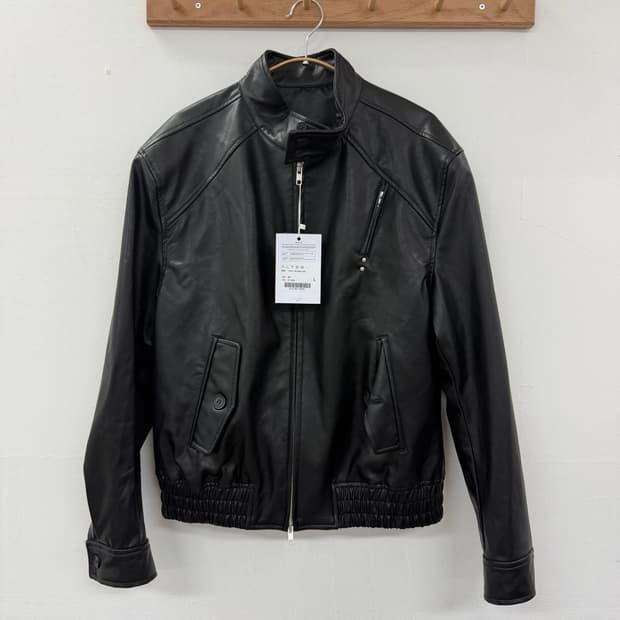 alyss 디파인드 레더 해링턴 자켓