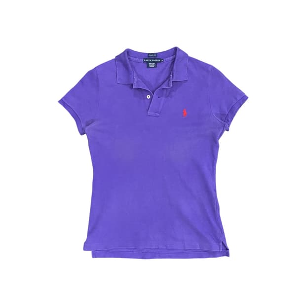 Ralph Lauren 스키니핏 퍼플 반팔 티셔츠